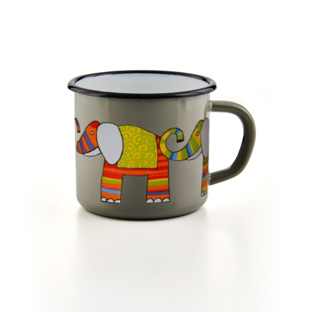 Kindertasse grau 250ml Elefant