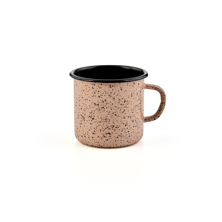 Emaille Tasse Becher Emaiilebecher Splash gesprenkelt