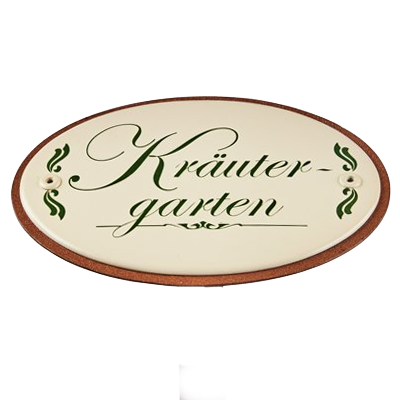 Emaille Schilder & Emaille Kräuterstecker