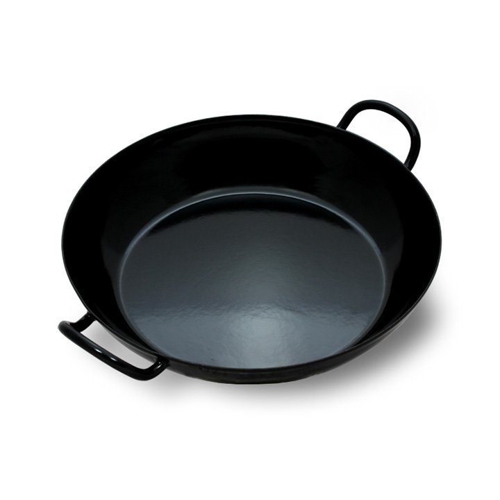 Riess Emaille Schlemmerpfanne schwarz 26cm