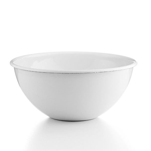 Riess Emaille Obst- und Salatschüssel 26cm weiß 