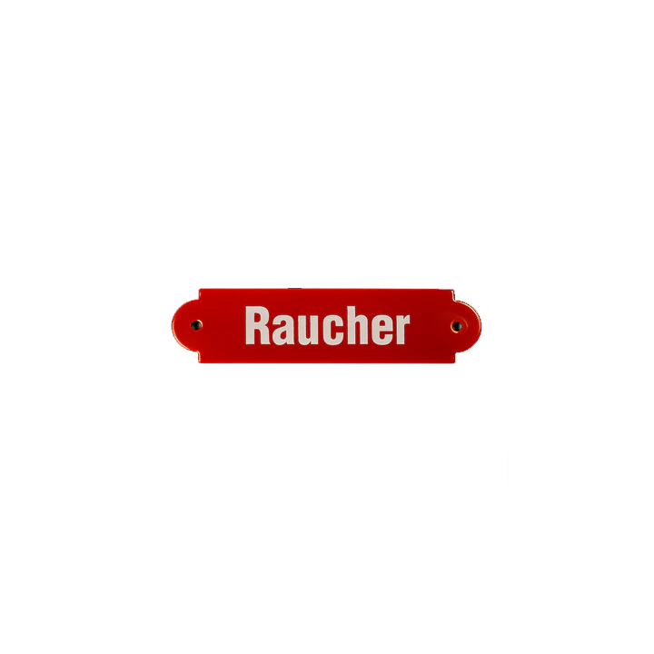 Emaille Schild Türschild "Raucher" Emailschild