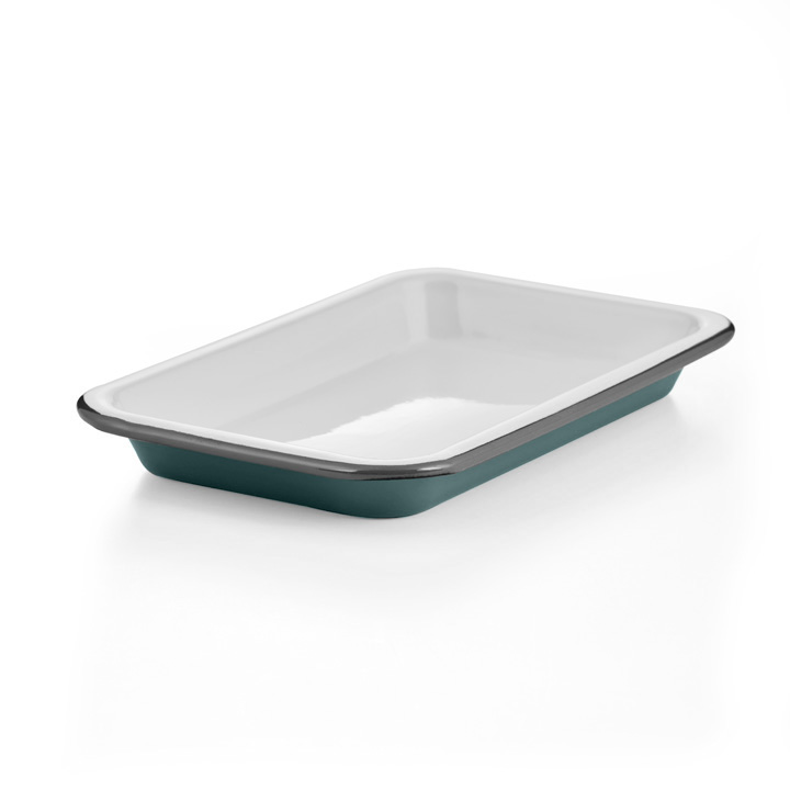 Falcon Emaille mini Tablett grau pigeon grey