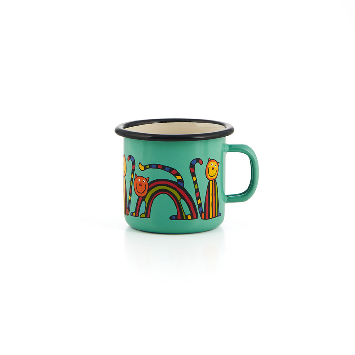 Emaille Kindertasse mintgrün160ml