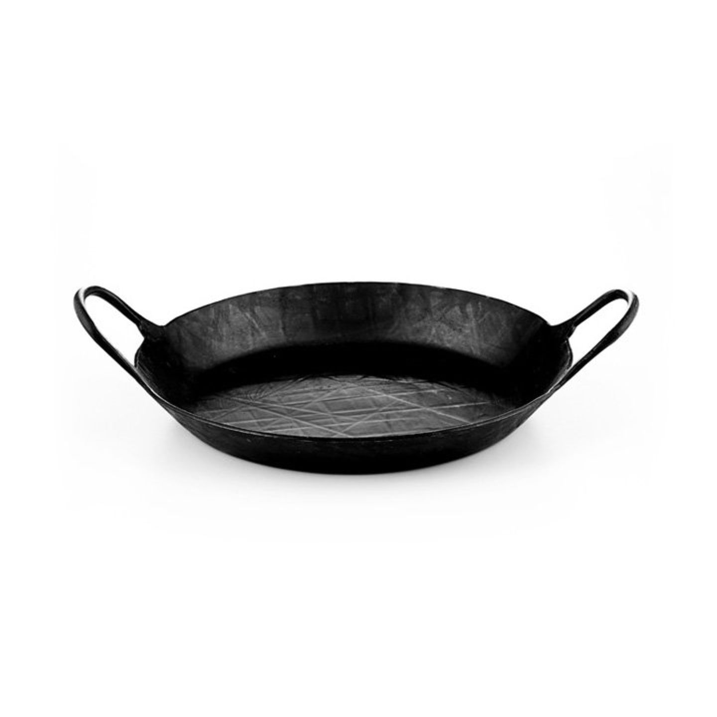 Helmensdorfer Hammer-geschmiedete Servierpfanne Eisenpfanne 28cm