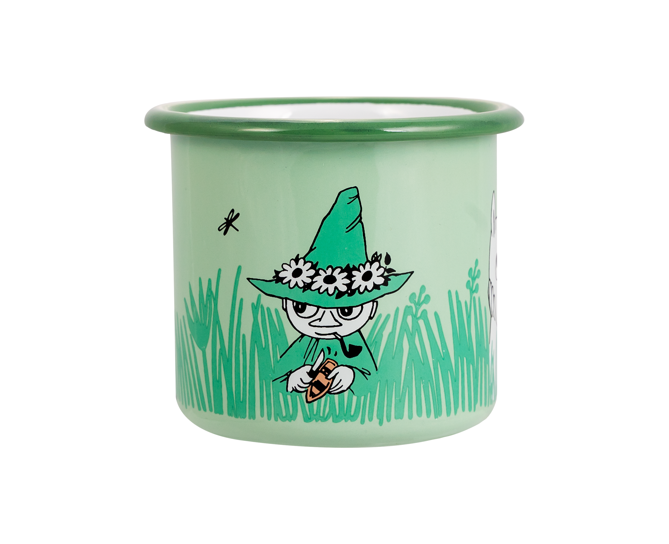 grüne Emaille Tasse mit Zauberer von Muurla