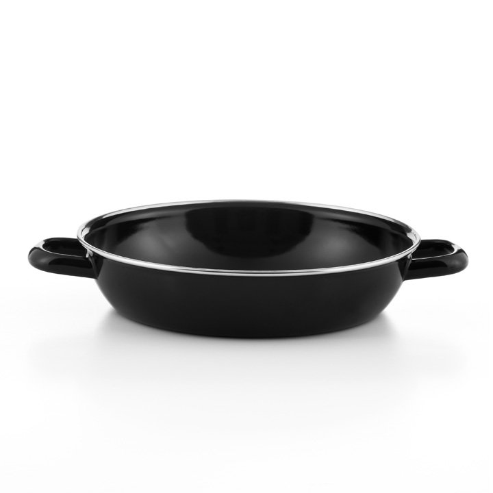 Emaille Riess schmorpfanne ohne deckel 28cm