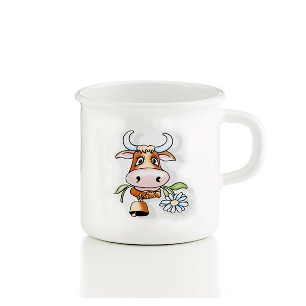 Riess Topf mit Bördel Tasse Almliesel 3/8 Liter
