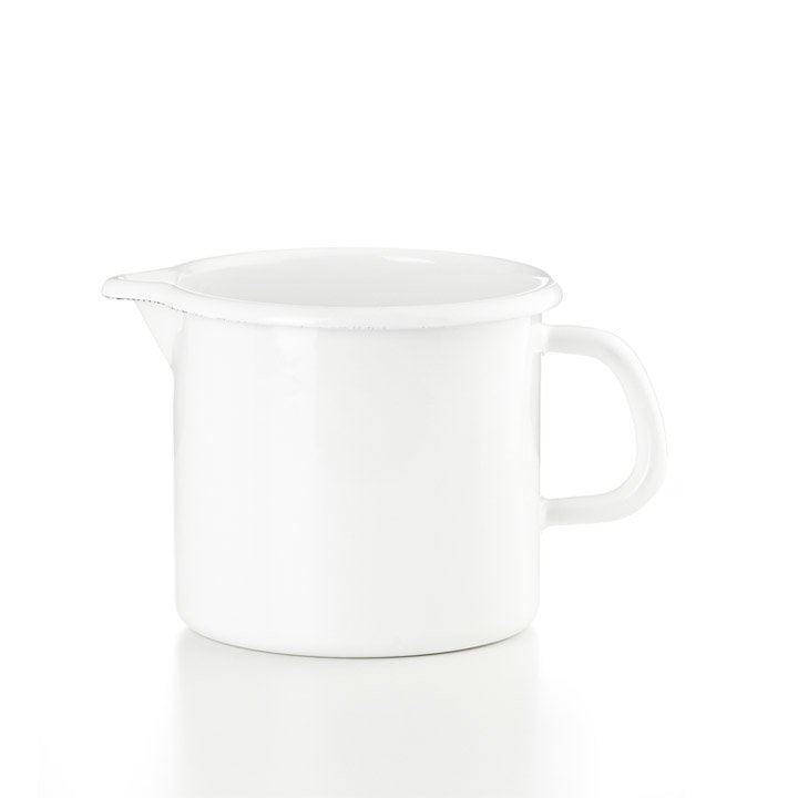 Riess Schnabeltopf weiss Emaille 1,7 Liter