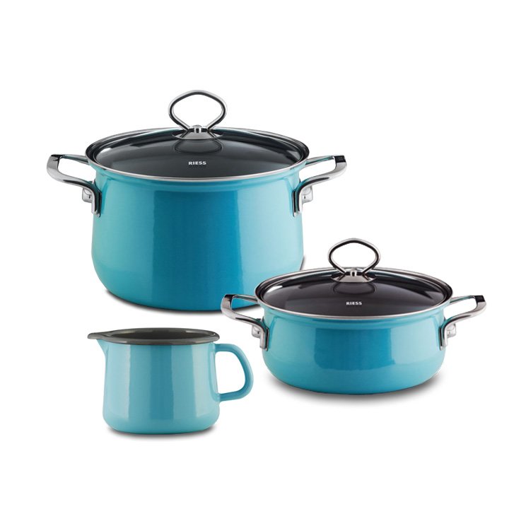 Riess 5er Sets Kristallblau Starterset Sparset Schnabeltopf