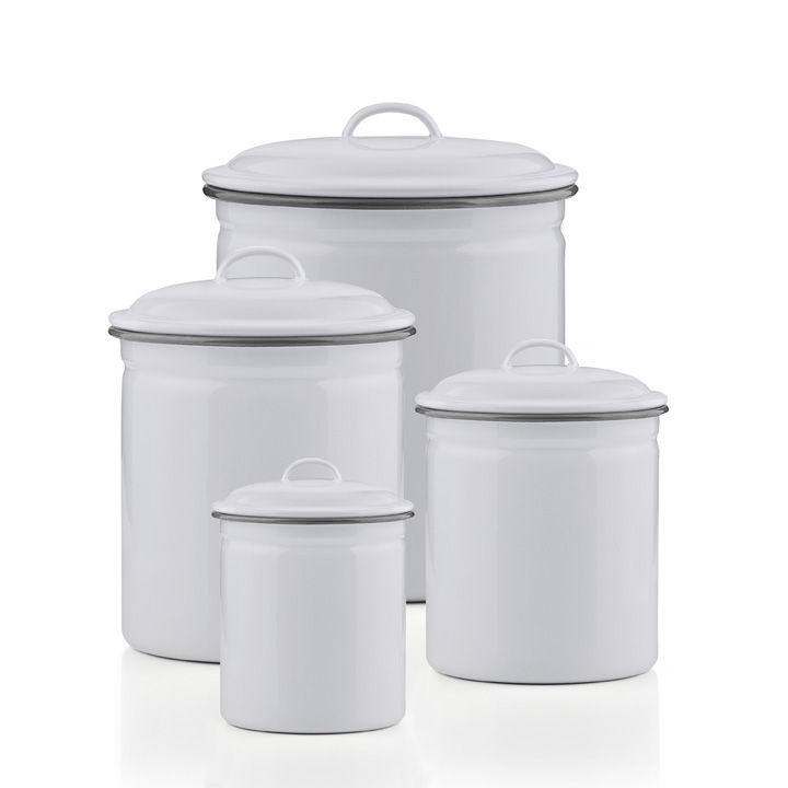 emaille vorratsdose dosen set