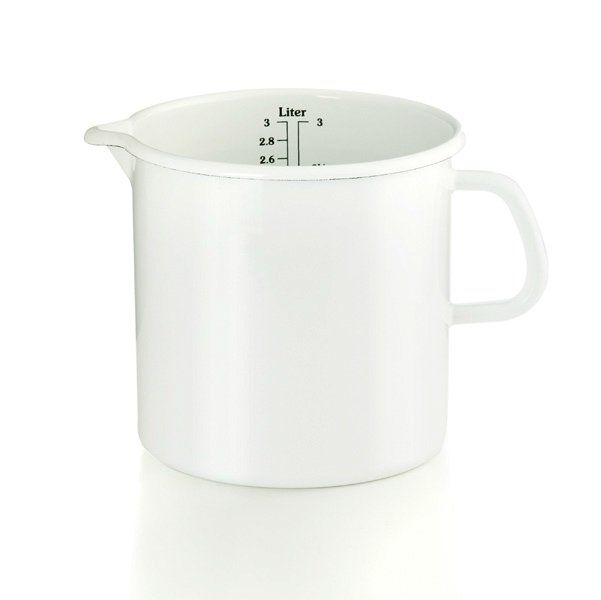 Riess Emaille Küchenmaß Litermaß Meßbecher 3 Liter