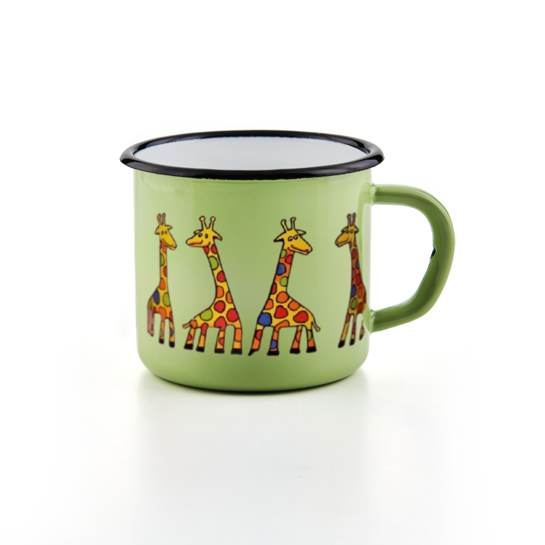 Kindertasse hellgrün 250ml Giraffe