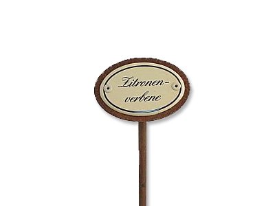 Emaille Kräuterstecker Kräuterschild Zitronenverbene