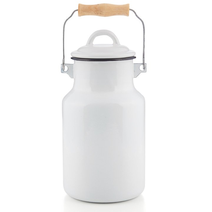 Emaille Milchkanne 4 Liter