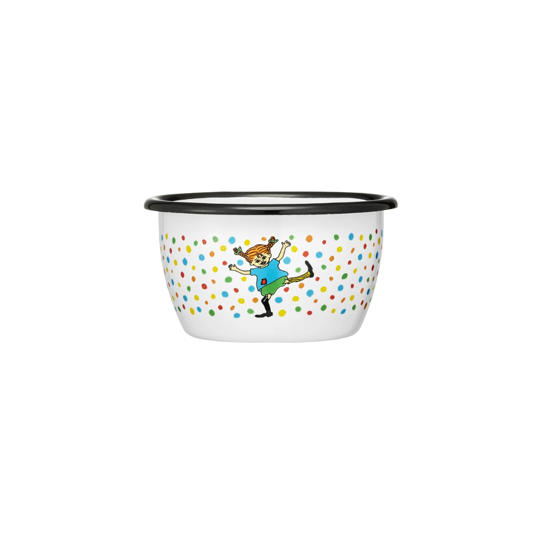 Emaille- Kinderschüssel Pippi Langstrumpf „Hoppsansa“