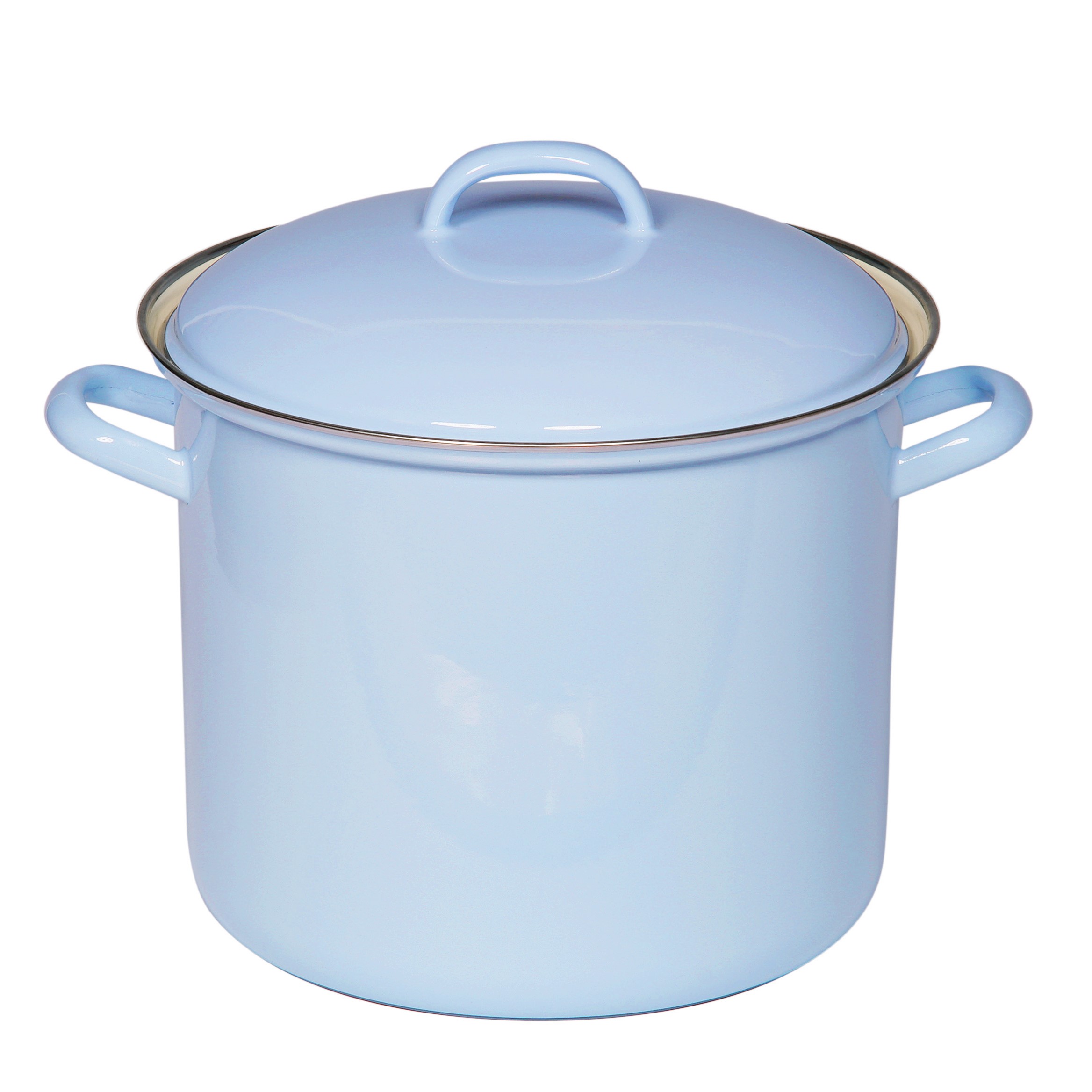 Topf inkl. Deckel hellblau 8 Liter 24cm pastell