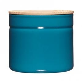 Vorratsdose mit Eschenholzdeckel 1390ml Silent Blue