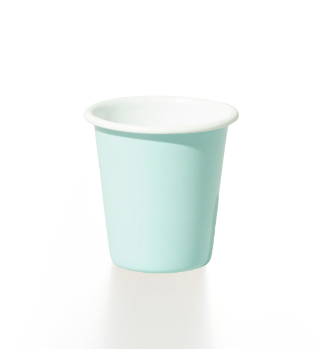 Emaille Becher konisch Aqua Blue 300ml Tumbler