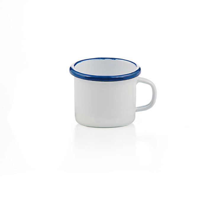 Emaille Espressotasse weiß