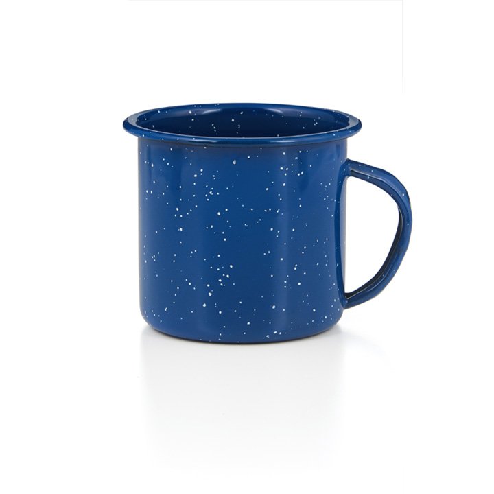 GSI Emaille Tasse 500ml blau