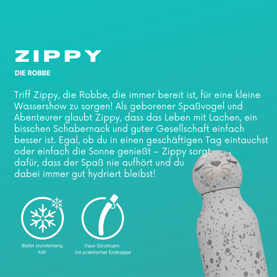Robbe Trinkflasche für Kinder