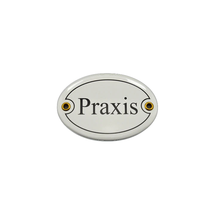 Emaille Schild Türschild Praxis