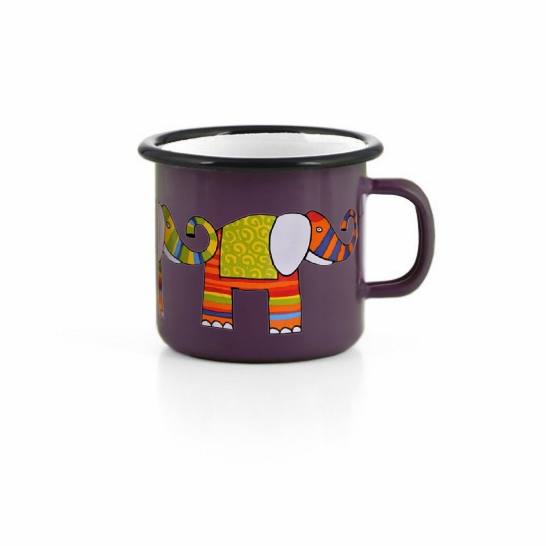 Kindertasse lila 250ml Elefant