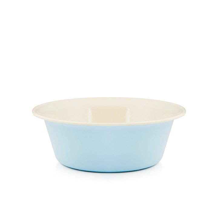 Emaille Schüssel Schale 28cm blau