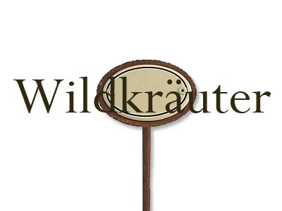 Emaille Kräuterstecker Kräuterschild Wildkräuter
