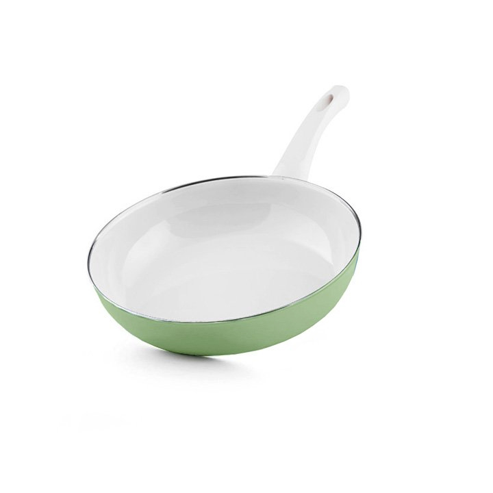 Riess emaille Ceraglas green Emailpfanne 28cm Ceramicglas