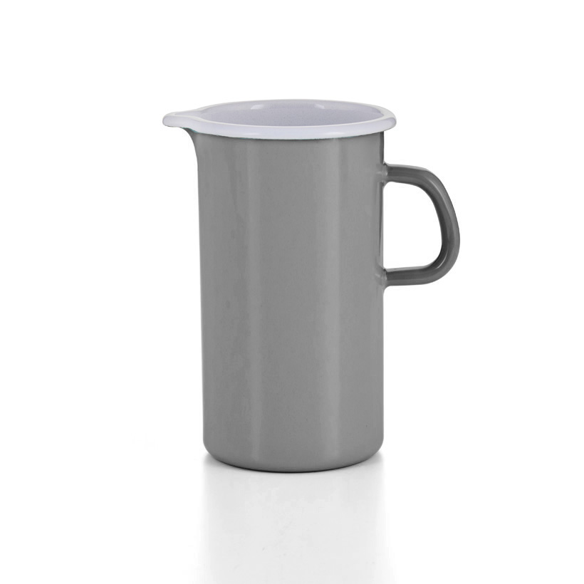 Riess Emaille Krug 1,5 Liter Pure Grey Kanne