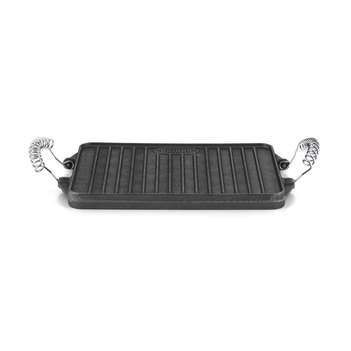 Emaille Gusseisen Platte Grillplatte geriffelt