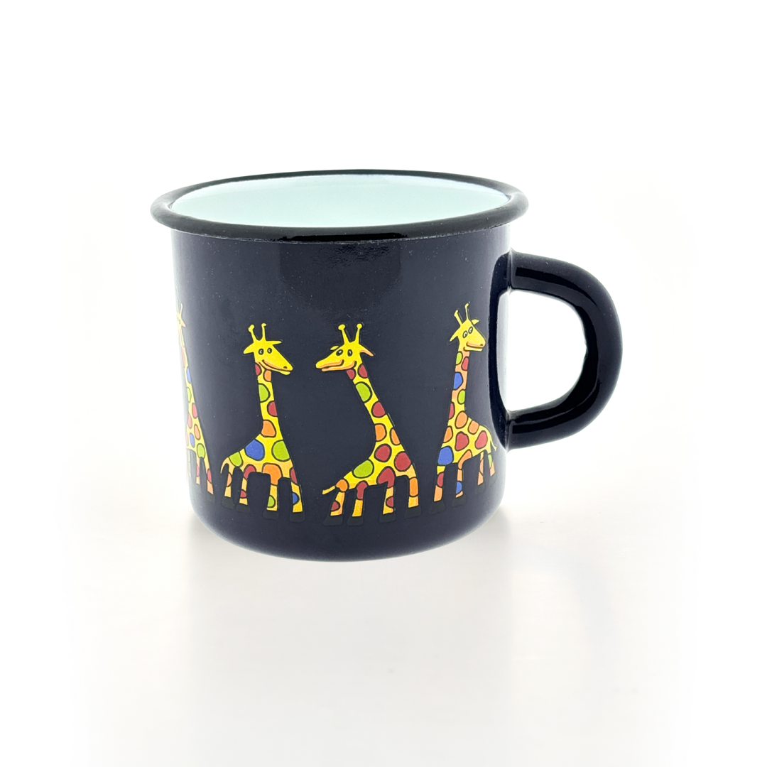 Kindertasse dunkelblau 350ml Giraffe