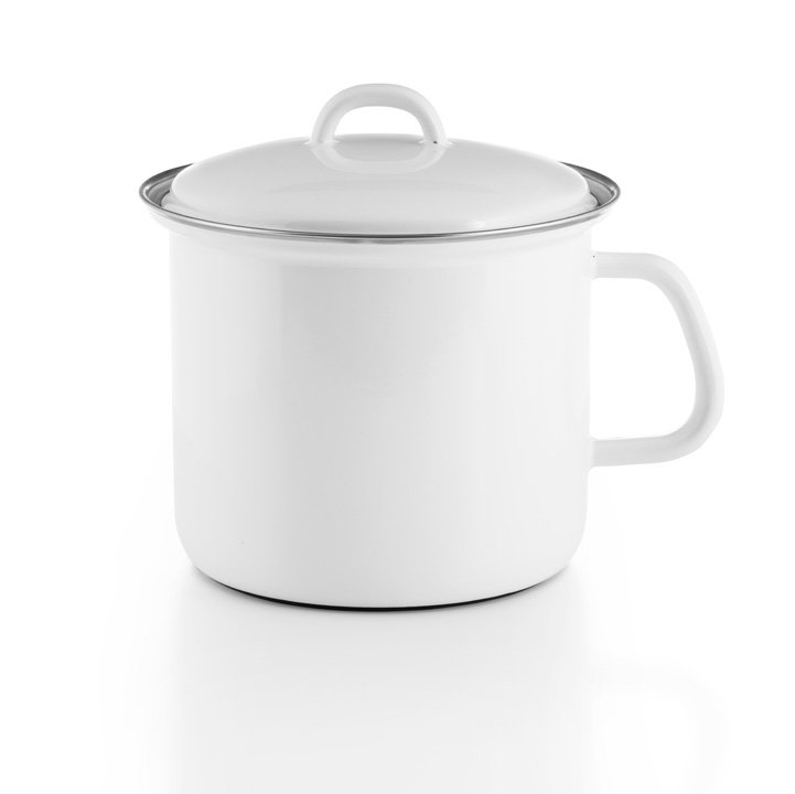 Riess Emaille Topf mit  Deckel 16 cm 2,00 l