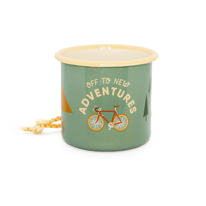 Emaille Tasse Bike 350ml 