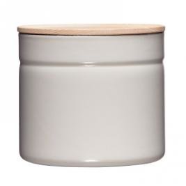 Vorratsdose mit Eschenholzdeckel 1390ml Light Grey