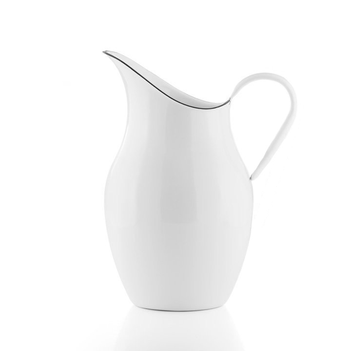 emaille wasserkanne krug wasserkrug weiß