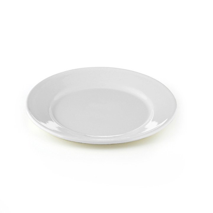 Riess Emaille Teller flach 21cm weiß
