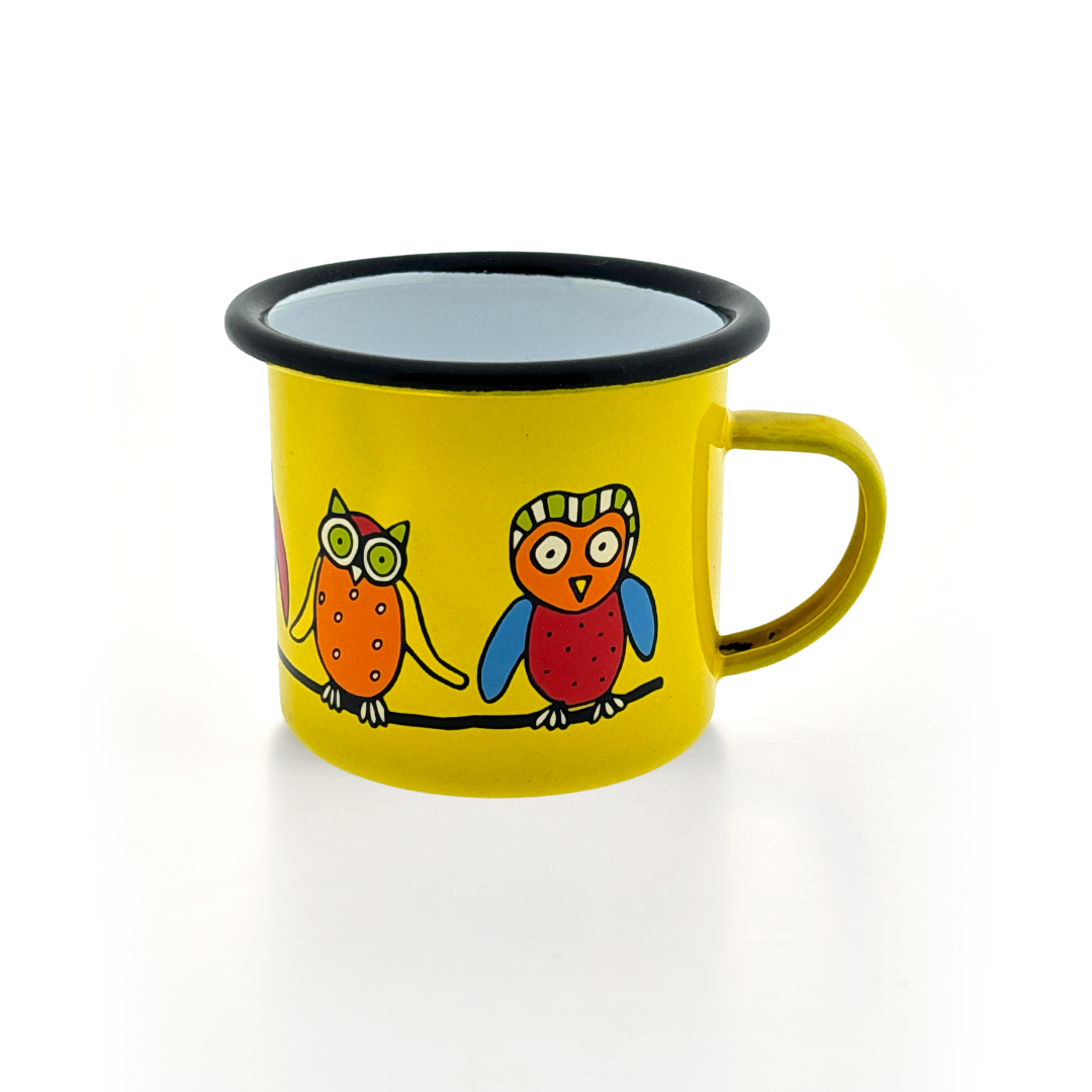 Kindertasse gelb 250ml Eule