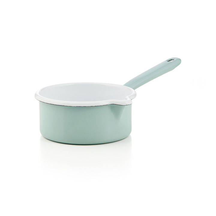 Riess Emaille Stielkasserolle Nature Green Light 