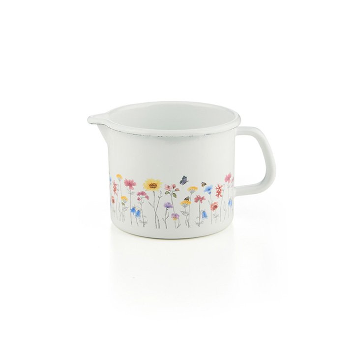 Riess Schnabeltopf Flora Emaille 0,75 Liter