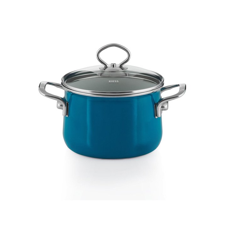 Riess emaille aquamarin fleischtopf 2 Liter nouvelle top 3000