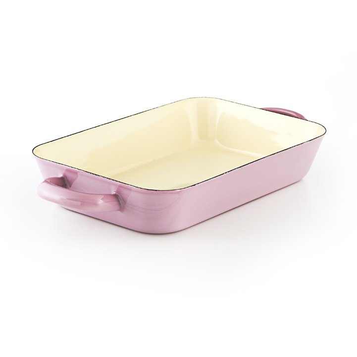 Riess Emaille Auflaufform rosa 26/17cm