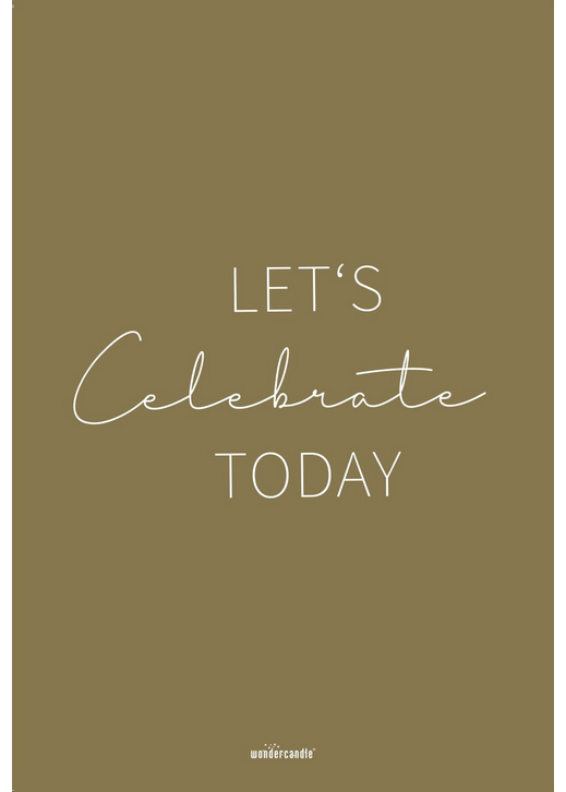 Celebrate XL Postkarte Golden Time Edition postcard