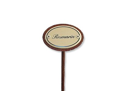 Emaille Kräuterstecker Kräuterschild Rosmarin 