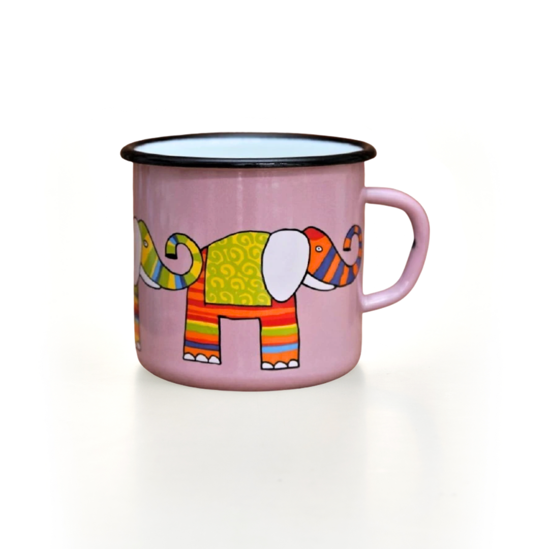Kindertasse rosa 250ml Elefant
