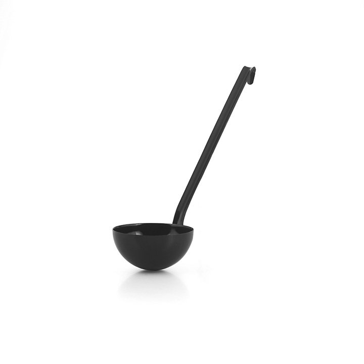 Riess Emaille Schöpflöffel schwarz 9cm Kelle