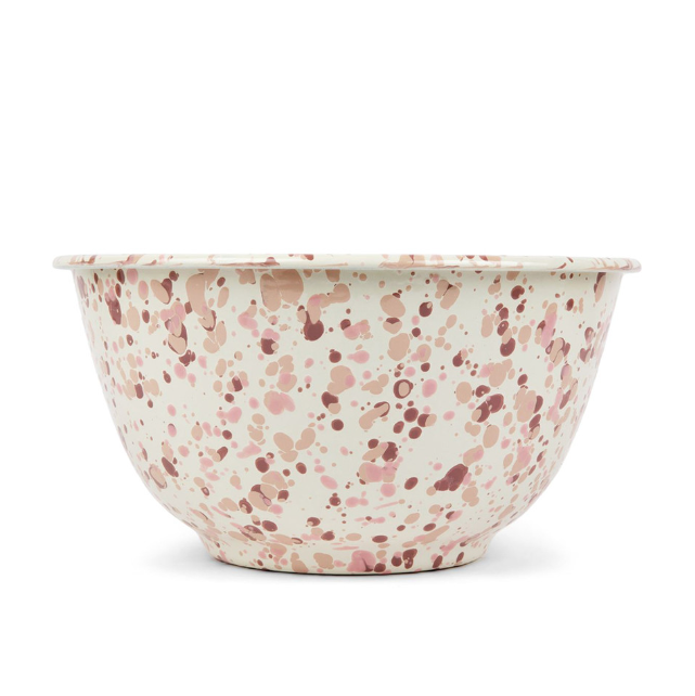Emaille Schüssel 27cm Marmor Desert Rose