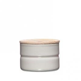 Vorratsdose mit Eschenholzdeckel 230ml Light Grey
